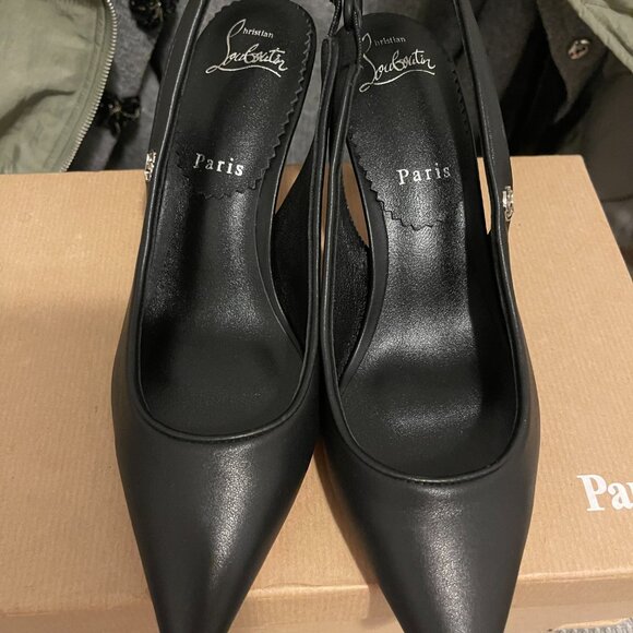 Christian Louboutin Sporty Kate Sling 55 mm Slingback pumps SZ 37 - Picture 3 of 7